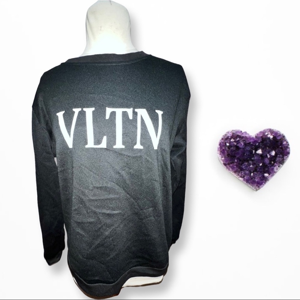 Black fashion hoodie top sweater blouse unisex